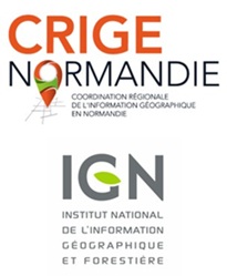 Logos CRIGE Normandie et IGN
